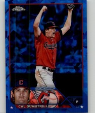 2023 Topps Chrome Sapphire Edition Cal Quantrill #255 Cleveland Guardians