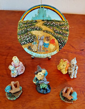 1997 Popular Imports Wizard Of Oz Miniature Resin Collectible Tea Set Vintage 