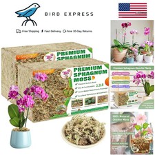 4.4LBS Sphagnum Moss 80 Qt for Plants and Reptiles Waterproof Soil Mix