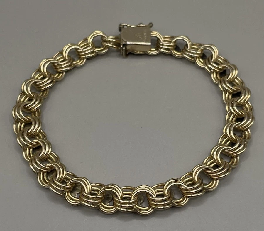 Women’s Bracelet 1/20 12 KT GF Gold Filled JB Signed - Image 4 of 4