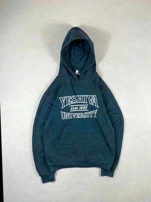 Pullover Pullover Hoodie Sweat Printed University Yeshiva Us In 50% Baumwolle Grau S
