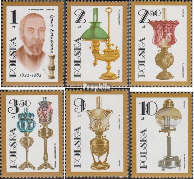 Pologne 2799-2804 (complète edition) neuf avec gomme originale 1982 Mort Ignacy Pologne 2799-2804 (complète edition) neuf avec gomme originale 1982 Mort Ignacy