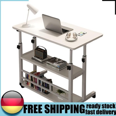 Adjustable Bedside Laptop Desks with Rolling Wheels Mobile Rolling Study Table