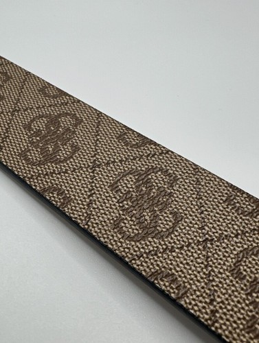 Belt Guess Men S M L XL Gray Buckle Brown Reversible 11GO010012 MSRP $49.50 New - Picture 11 of 11