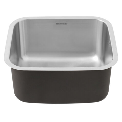 Modern Stainless Steel Kitchen Sink Small Catering Single Bowl w/ Drainer Waste - Picture 3 of 7