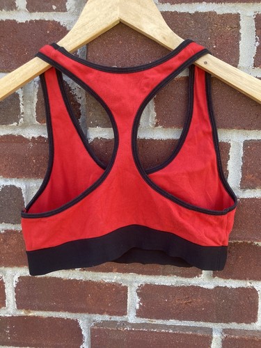Victoria’s Secret Pink Sports Bra Red & Black Size Small (v) - Picture 3 of 3