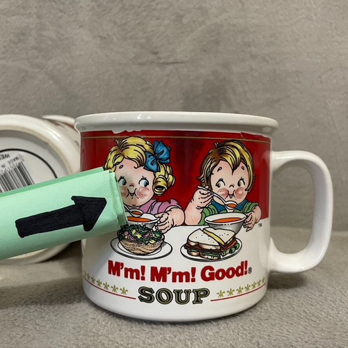 Vintage Campbell Kids Ceramic Mug Soup Cup Set of 2 - Picture 10 of 15