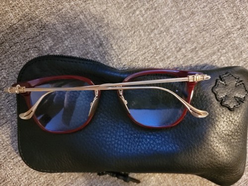 Chrome Hearts Shagass c.bor/gp none prescription lenses new with case and cloth - Picture 5 of 10
