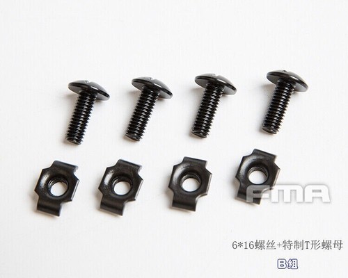 Fixing Screws Set for Tactical Helmet Guide Side Rail and Helmet Chin Strap - Picture 5 of 10