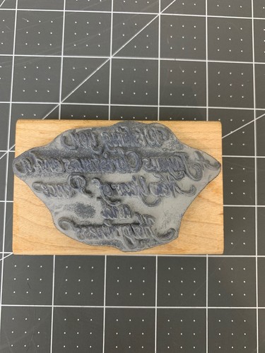 Wood Block Rubber Stamps, Angel And New Years Christmas Wish Holiday Stampendous - Picture 5 of 6