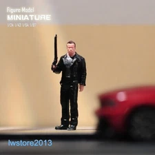 1/64 Take Rifle Man Scene Props Miniatures Figures Model For Cars Vehicles Toys