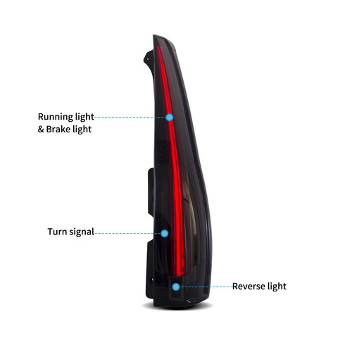 LED Tail Lights For Cadillac Escalade 2007-2014 Rear Lamp 2016 Version Assembly - Picture 4 of 7