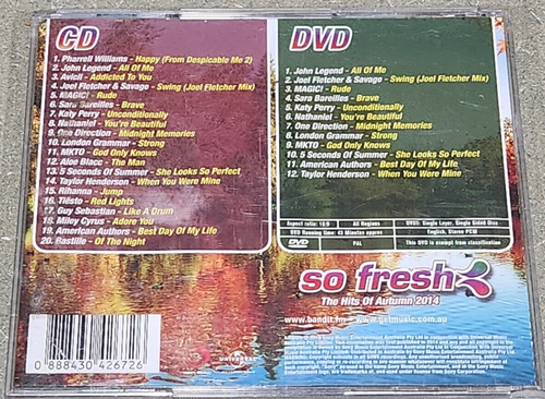 VARIOUS - SO FRESH - AUTUMN 2014 - 32 TRACK COMPILATION - DOUBLE CD + DVD - Picture 2 of 2