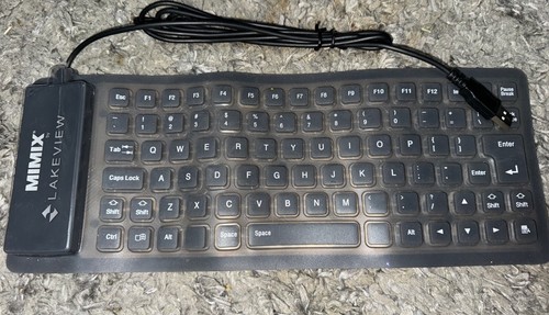 Waterproof Silicone Keyboard Foldable Flexible USB AA84 - Picture 1 of 2