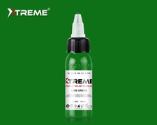 LIME GREEN Xtreme Ink Premium Bright Solid Color Tattoo Pigment Made in USA