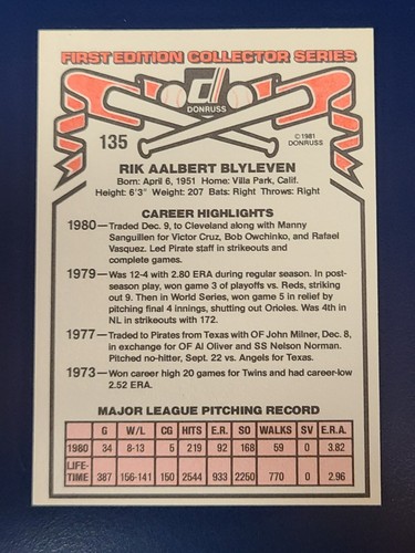 1981 Donruss Baseball Complete Your Set You Pick Choose #1-150 - Picture 271 of 303