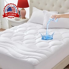 Protector de colch n Queen impermeable, funda de colch n a prueba de orina para
