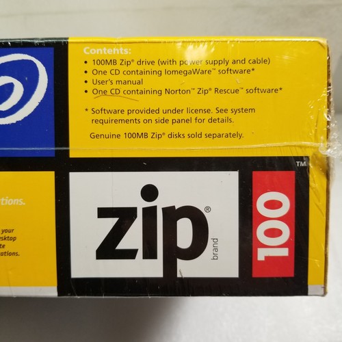 Iomega 100MB External Zip Drive Parallel Port New Sealed - Afbeelding 5 van 17