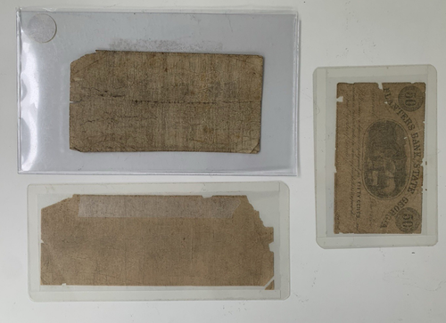 Planters Bank State of Georgia, antike Banknoten 1862 25, 50 Cents, 2 Dollar - Bild 2 von 10