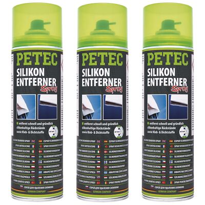 Petec 3x Silicone Remover Silicone Spray 500ml