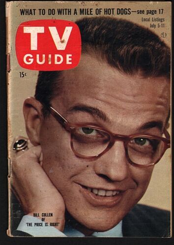 TV GUIDE July 5-11, 1958 - Bill Cullen cover; Very Fine cond