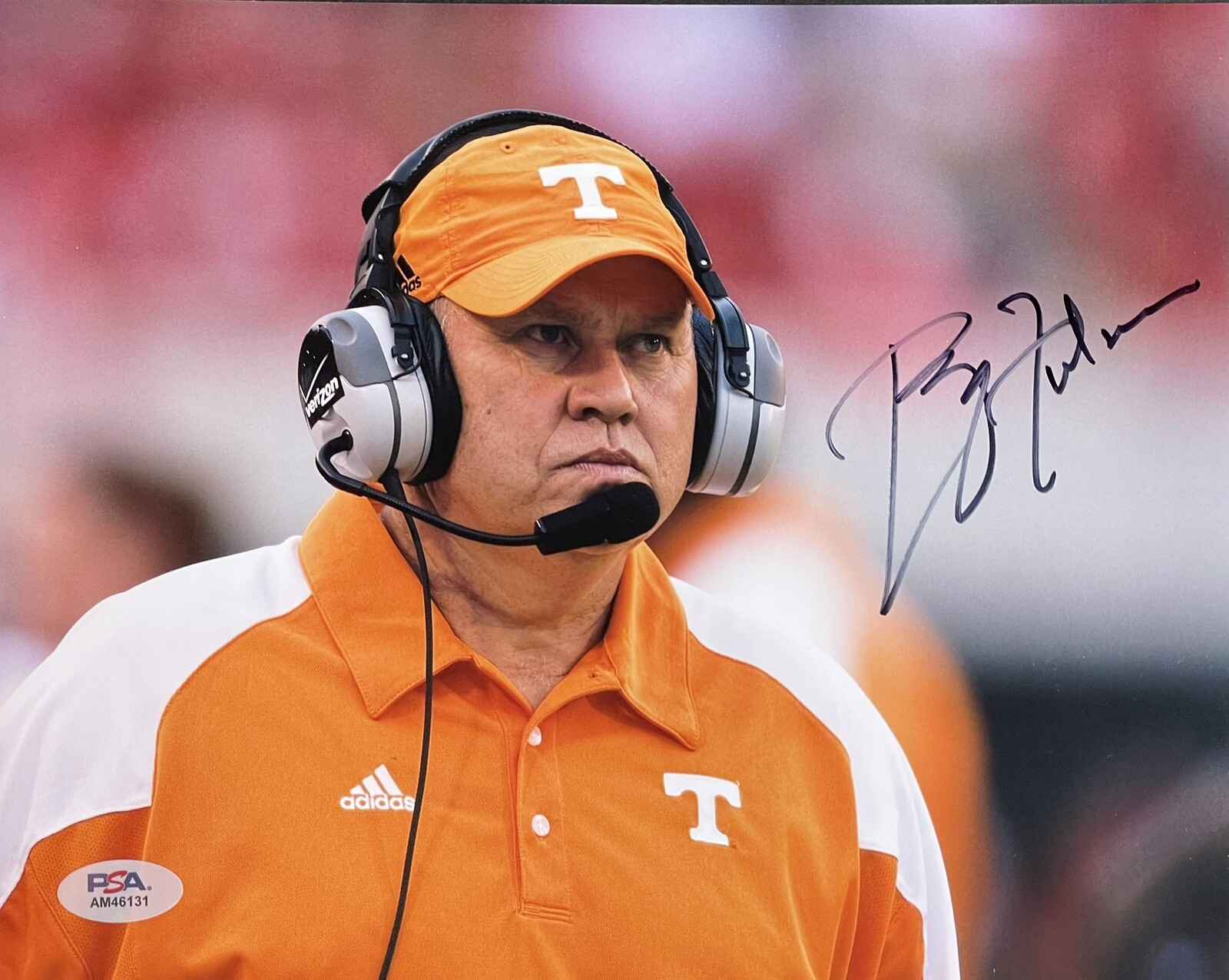 Phillip Fulmer Autographed Signed Tennessee Volunteers 8x10 Photo PSA/DNA 