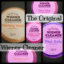 Wiener Cleaner Novelty Soap - "Blue Balls"