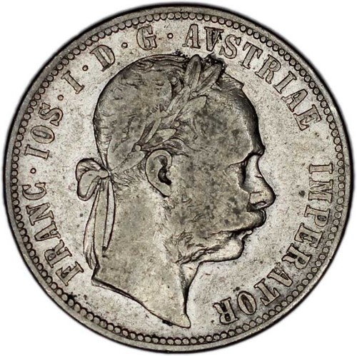 AUSTRIA coin 1 Florin 1883 VF Very Fine - Picture 2 of 7