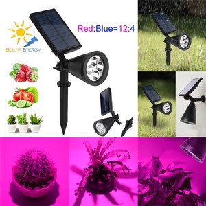 Solar Led Grow Light Red Blue Hydroponic Plant Lamp Garden Image Is Loading Solar Led Grow Light Red Amp Blue