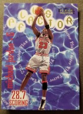1998/99 Michael Jordan Fleer Tradition Plus Factor Chicago Bulls 