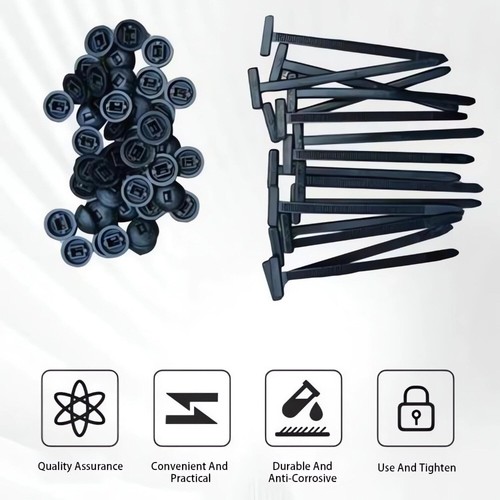 Nylon Universal Kabelbinder Schnalle Schwerlast Selbstverriegelnd Nylon Krawatten Halter - Bild 4 von 11