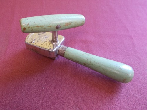 APRISCATOLE VINTAGE MANICO LEGNO VERDE EDLUND JR # 5 ~ SOLO DISPLAY RESTAURO RICAMBI ~ - Foto 4 di 16