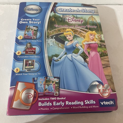 New Vtech Create a Story Disney Princess  Cinderella & Sleeping Beauty 3+ yr new - Picture 1 of 10