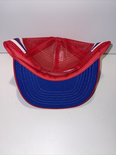 Vintage Harrahs Automobile Collection Three Stripe Trucker Snapback Cap Hat - Picture 4 of 6