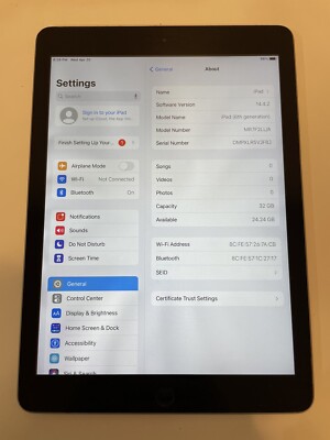 Apple iPad 6th Generation 32GB, Wi-Fi, 9.7in - Space Gray - See