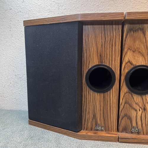 Pair (2) VTG DBX Soundfield 3X2 LS plus Bookshelf Speakers USA Brown Vinyl - Picture 5 of 20