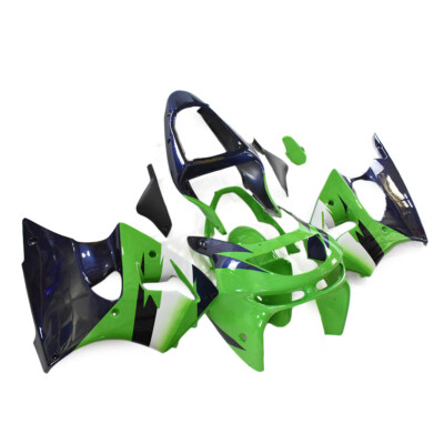 ブルー＆グリーン6 Green Blue Fairing Kit for 1998 1999 Kawasaki Ninja ZX6R 98