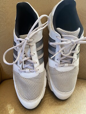 ADIDAS Adiwear Traxion White/Gray Athletic Golf Shoes Cleats EMG
