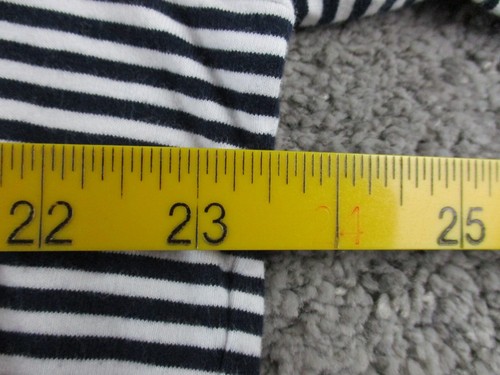 Equinox Polo Top 16 Collared Long Sleeve Striped Cotton Stretch - Picture 5 of 9