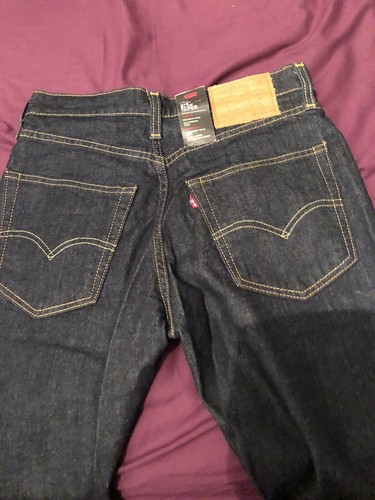 Damen Levi Jeans Dunkelblau Größe 30x30 512 Slim Taper Neu Mit Etikett - Bild 4 von 6