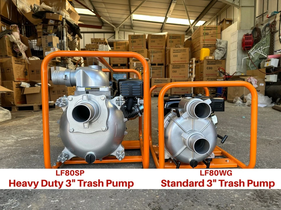 3" Petrol Water Pump - Extra Large Heavy Duty Trash Pump- by Lifan - 9hp Engine - Image 4 of 4