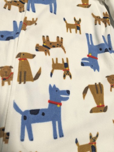 Carter's 24M Toddler Boy Puppy Dogs Fleece Footed Pajamas - Picture 3 of 5
