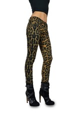 TRIPP EMO GOTH CYBER PUNK ROCKER BROWN LEOPARD JUNGLE JEAN PANTS SKINNY IL8833D