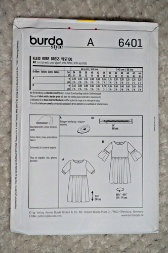 BURDA 6401-6498 - Mens & Womens Sewing Patterns - PICK-A-STYLE - New & Uncut - Picture 3 of 47