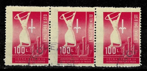 Italy / Trieste B 1948 ☀ International Labor Day