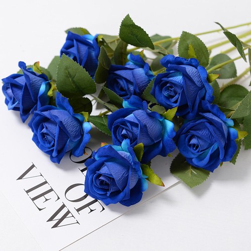 10/20/30X 51cm Long Stem Artificial Rose Flowers Silk Bunch Wedding Home Bouquet - Picture 44 of 47