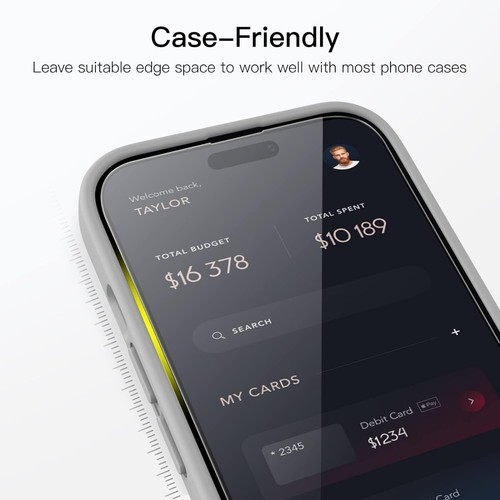 4 x protection d'écran en verre trempé premium pour Apple iPhone 14 Pro - Photo 6 sur 11