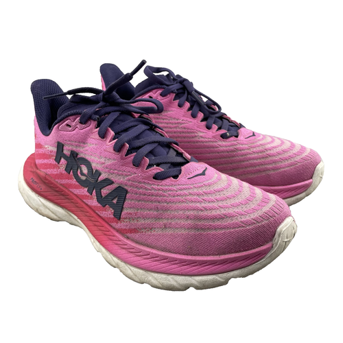 Hoka Mach 5 Running Shoes Women's 7 B Pink Training Sneakers Sportswear Athletic