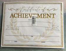 Achievement Certificate, 11 x 8-1/2 inches, Paper, Pack of 35