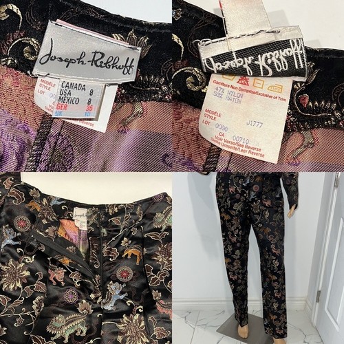 Joseph Ribkoff Chinese Dragon Brocade 2 piece Suit Jacket and Trousers 8/10 - Picture 15 of 16